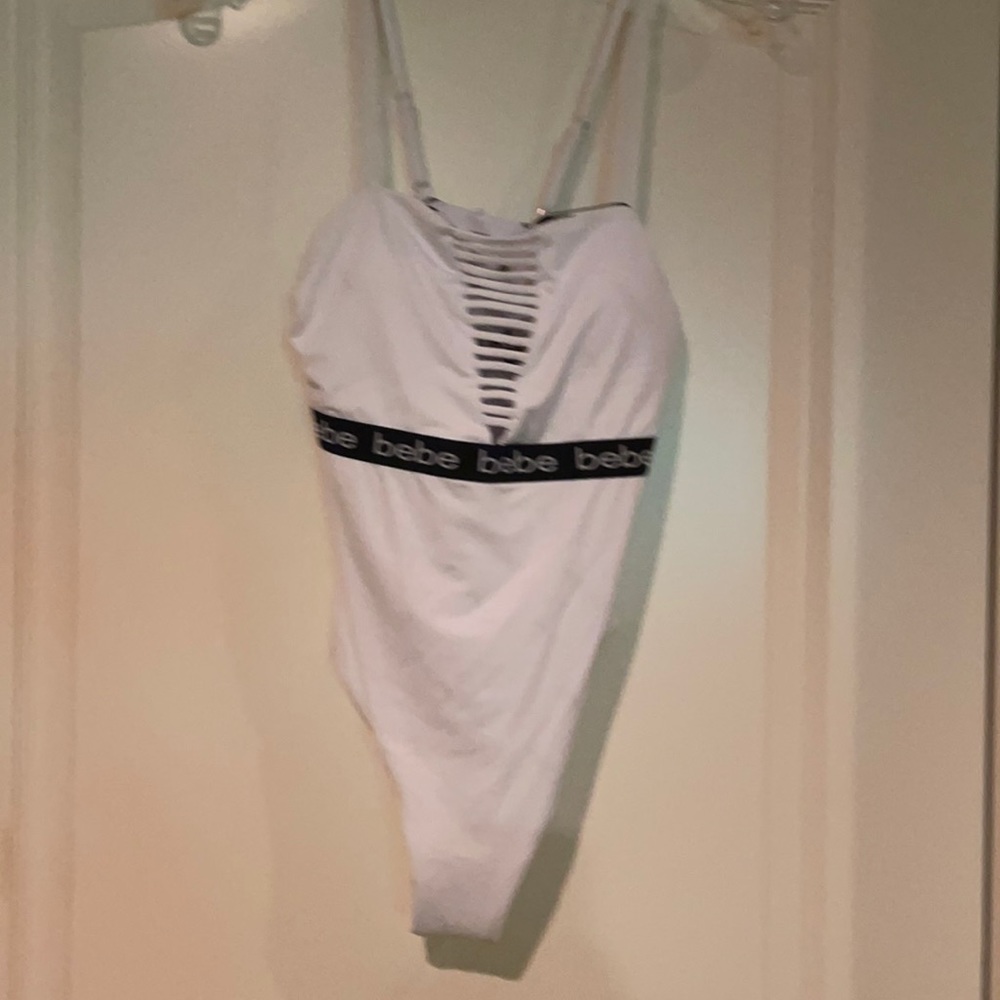 Bebe white Bathing Suit